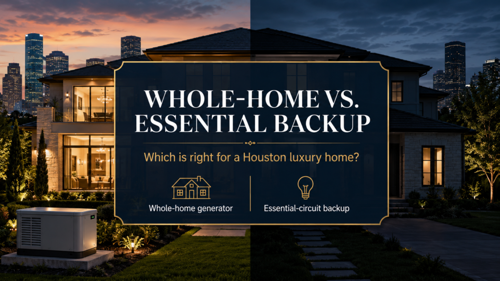 Whole Home vs Essential Backup