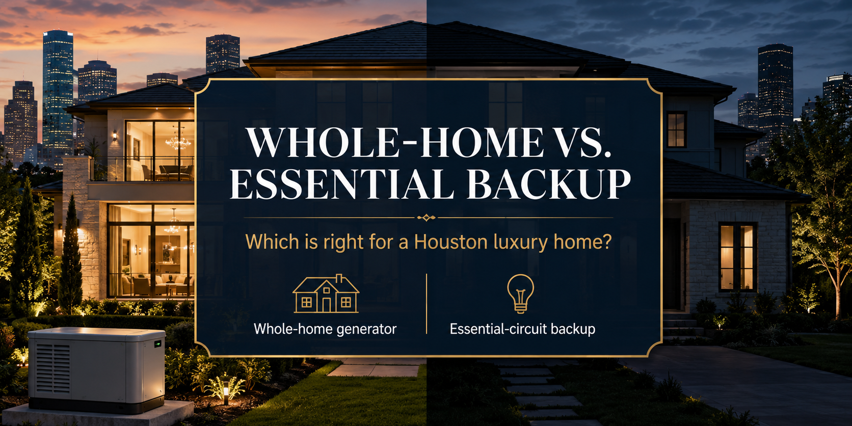 Whole Home vs Essential Backup Whole Home vs Essential Backup