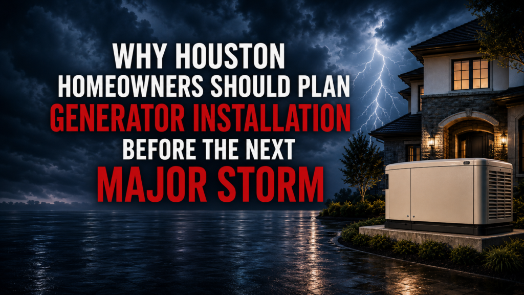 Generator Before a Major Storm