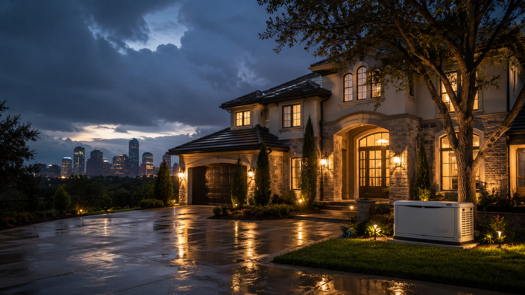 Houston home protected with backup power